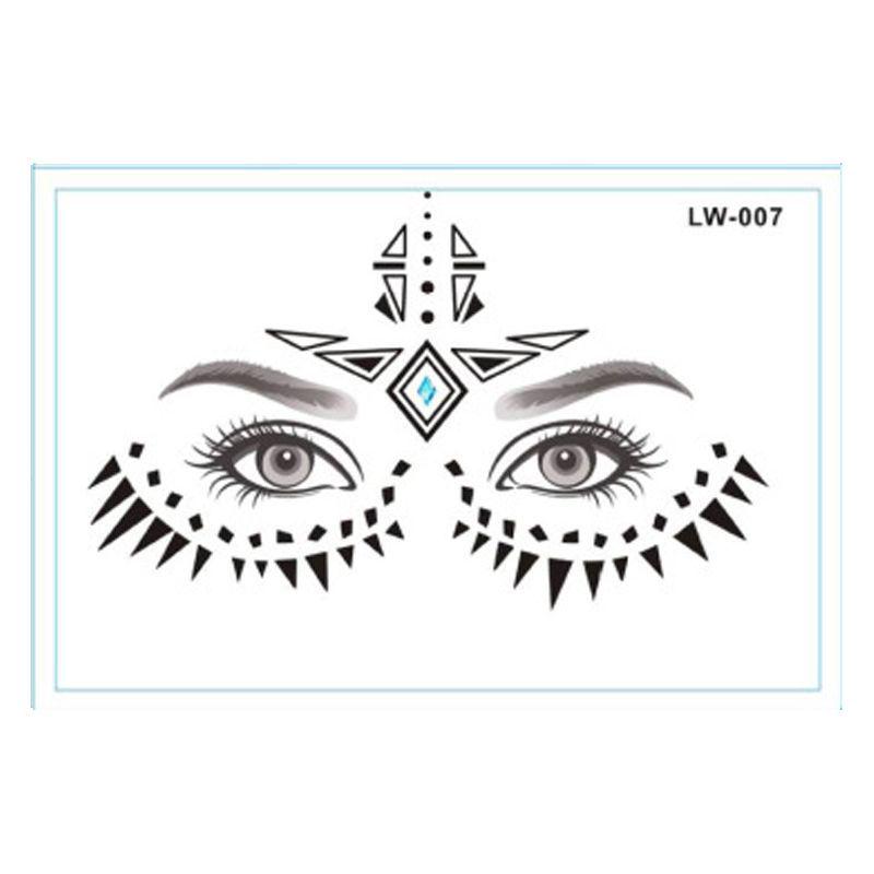 Waterproof Halloween Face & Body Temporary Tattoo Stickers for Makeup & Decoration