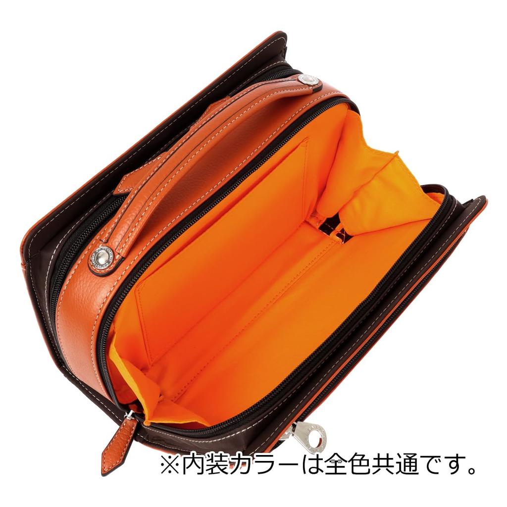 Castelbajac Men's Leather Second Bag with Handle, 064232, March Clutch Bag, Pouch, Genuine Leather, Formal, Weddings, Funerals, [01] Black