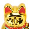 Plastic Rotatable Base Fortune Cat Solar Induction Cat Figurine  Home Decoration