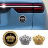 Auto-Modifikation Karosserieaufkleber Diamantkrone Metall-Autologo Personalisierter 3D-dreidimensionaler dekorativer Aufkleber Heckaufkleber Seitenaufkleber Kratzaufkleber