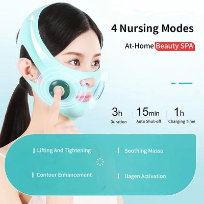 Electric V Face Facial Massager Facial Contouring Beauty Device Ems Skin Lifting Slimming Chin Shaping Massager Anti-Wrinkle