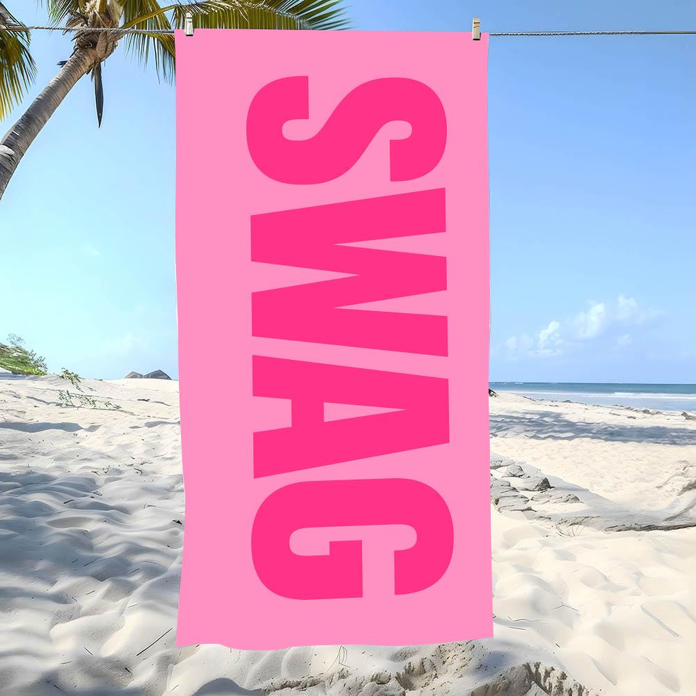 Swag Style Towel Beach Towel Oversized Super Absorbent Soft Swim Beachtowels For Men, Women