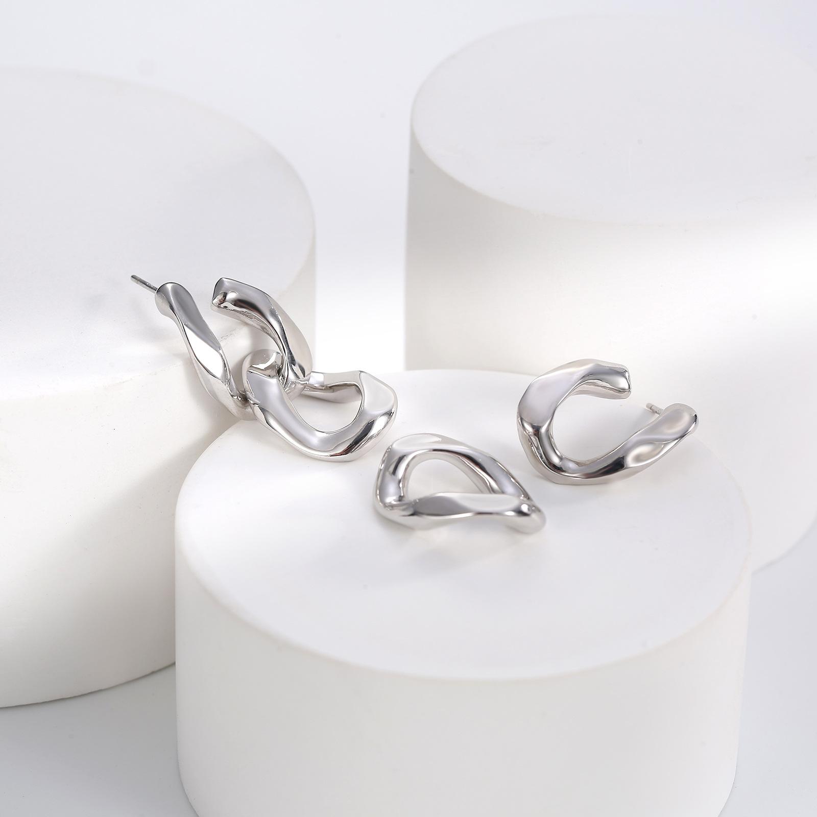 

Эмалевые серьги, простой темперамент, ретро серьги-пусеты, женские милые высококлассные серьги с любовью, серьги, одна неделя.