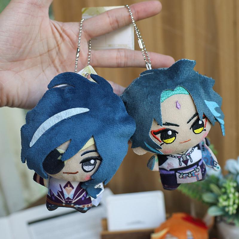 Genshin Impact Chibi Tartaglia Plush Pendant Keychain Ornament