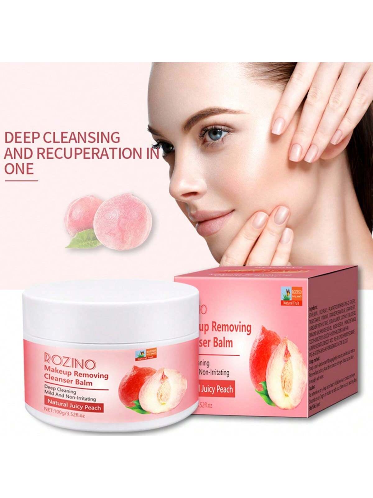 

100 г крем для снятия макияжа Натуральный Легко носить с собой Несколько вкусов Мягкое глубокое очищение Эмульгирует Легко смывается Увлажняет кожу Инструменты для макияжа one-size белый