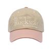 JOEGUSH Rockstar Cat Nylon Cap (Beige/Dusty Pink)