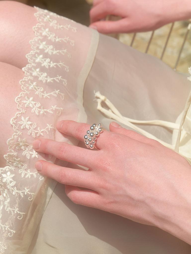 Love Me Monster [Silver] Variety Balls Ring (L242Mri010)