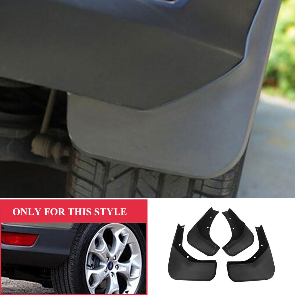 1Set Apărătoare de noroi Apărătoare de stropi Apărători de noroi Față Spate Apărători de noroi Accesorii aripă pentru Ford Kuga Escape 2013 - 2016 2017 2018 2019