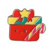 Christmas Cartoon Enamel Brooch, Santa Claus Snowman Reindeer Stocking Gift Box Badge Pin, Clothes Bag Decoration Accessories, Holiday Party Gift