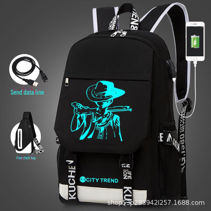 Men's Large Capacity Casual Backpack - Korean Style for High School and Junior High Students
