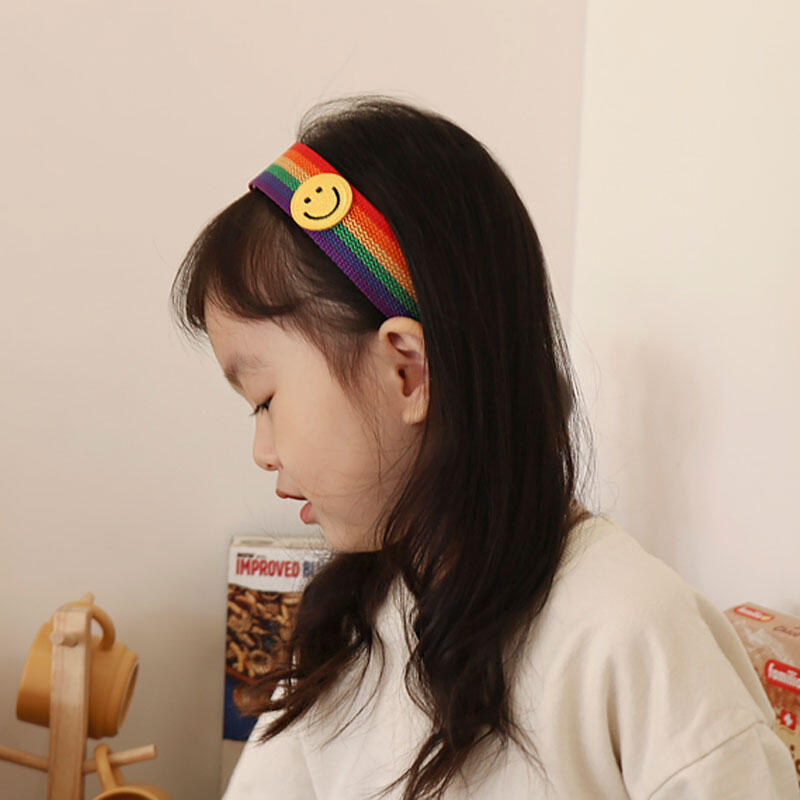 Chriskind Rainbow Gold Smile Tooth Headband Blue