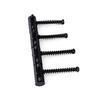 Bass Bridge String Saddle Plate Block Instrument Bass Electric Guitar Replacement Accessories Spring Screws with Wrench