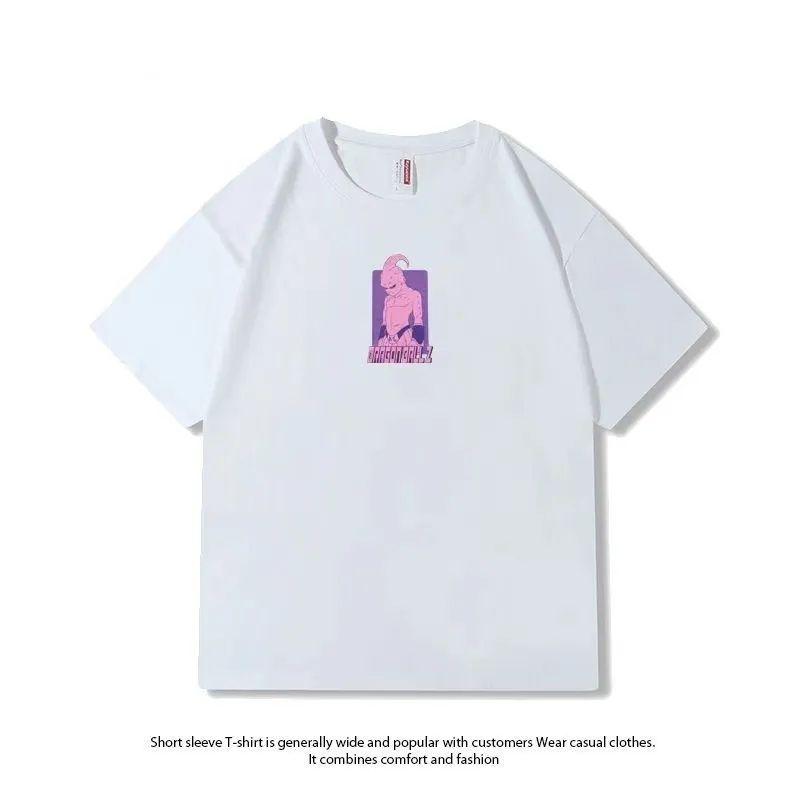 Dragon Ball Joint Surrounding 2025 Summer New Cotton Shortsleeved Animation Wukong Casual Loose Tshirt Ins Shortsleeved Top