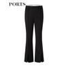 PORTS Women's Pleated Detail Straight-Leg Pants