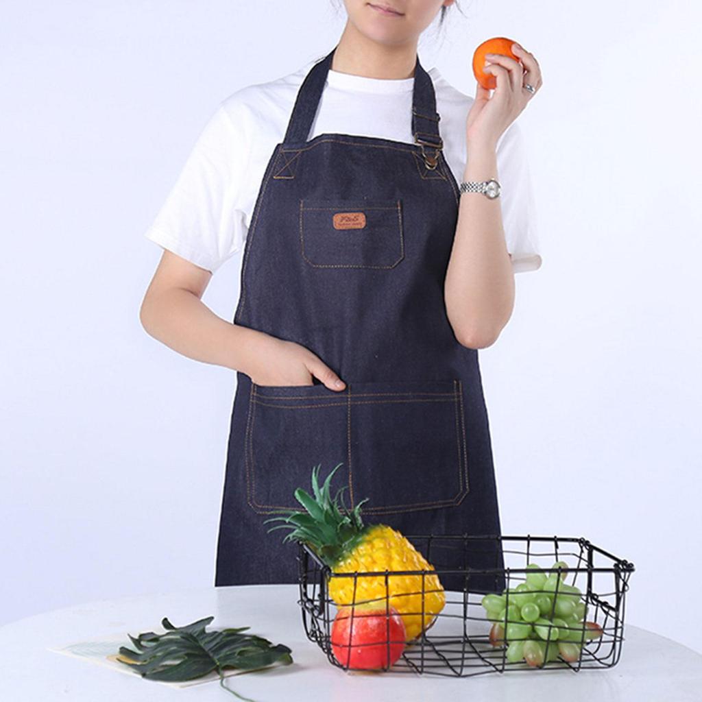Craft Cooks Kitchen Aprons Woodworking Apron for Carpenter Salon Coffee Shop Pen Pockets Adult