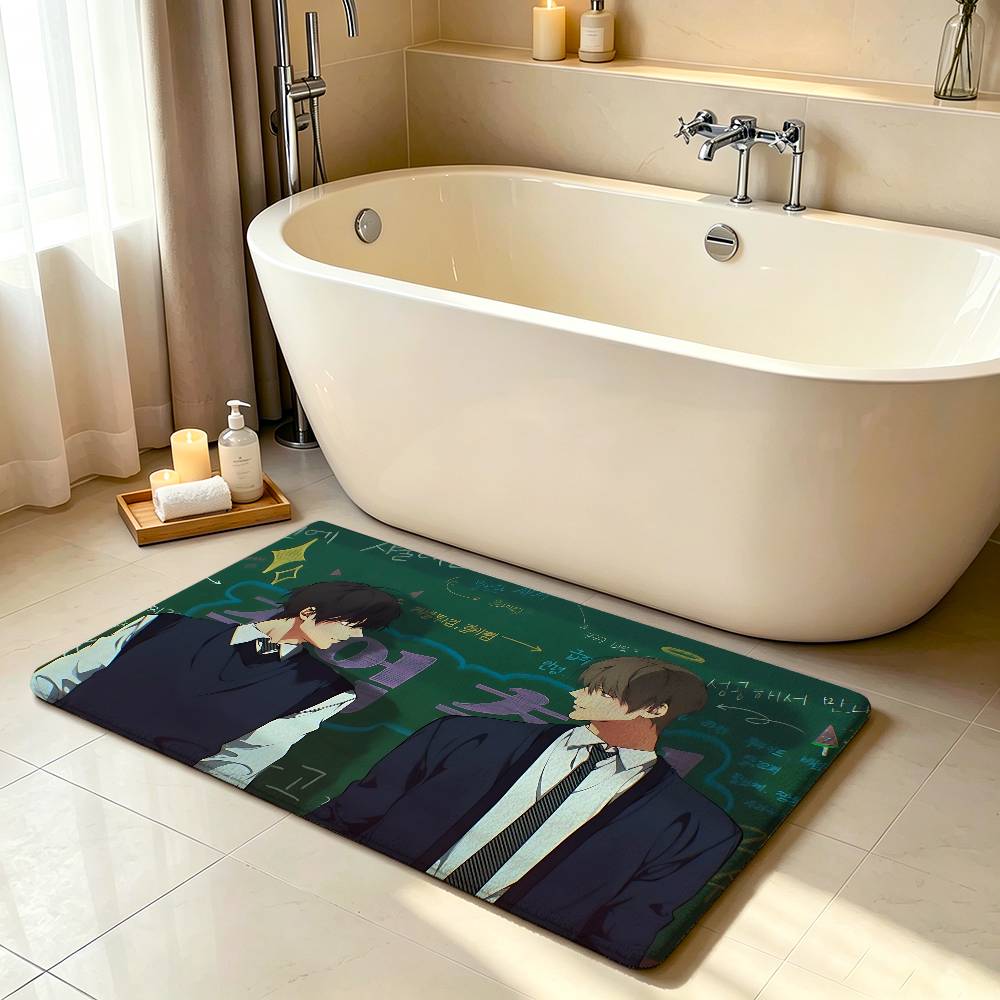 Manhwa L-lost In The Cloud Cute Carpet Bathroom Anti-slip Mat Door Mat Home Decoration Mat Entrance Door Mat Scratch-resistant