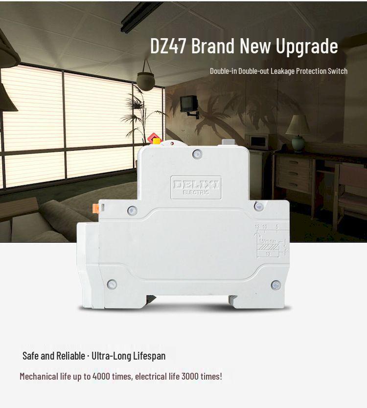 Delixi DZ47PLE Mini Leakage Circuit Breaker with Protection