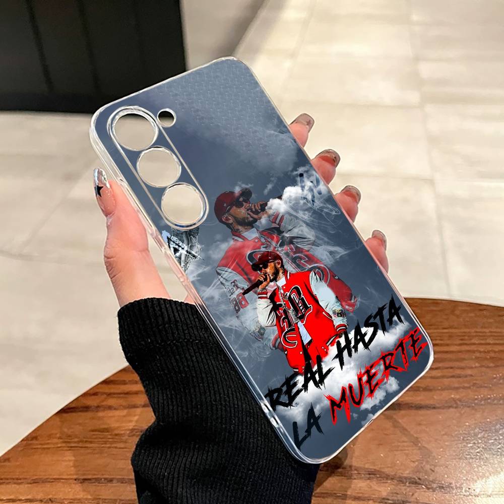 Anuel AA-Real Hasta La Muerte Phone Case For SamsungA10,12,20,21S,30,31,40,50,51,52,70,71Soft Silicone Black Cover