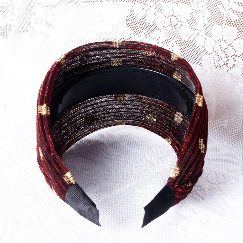 Mesh For Girls Makeup Korean Style Headband Women Hairband Hair Accessories Wave Point Hair Hoop