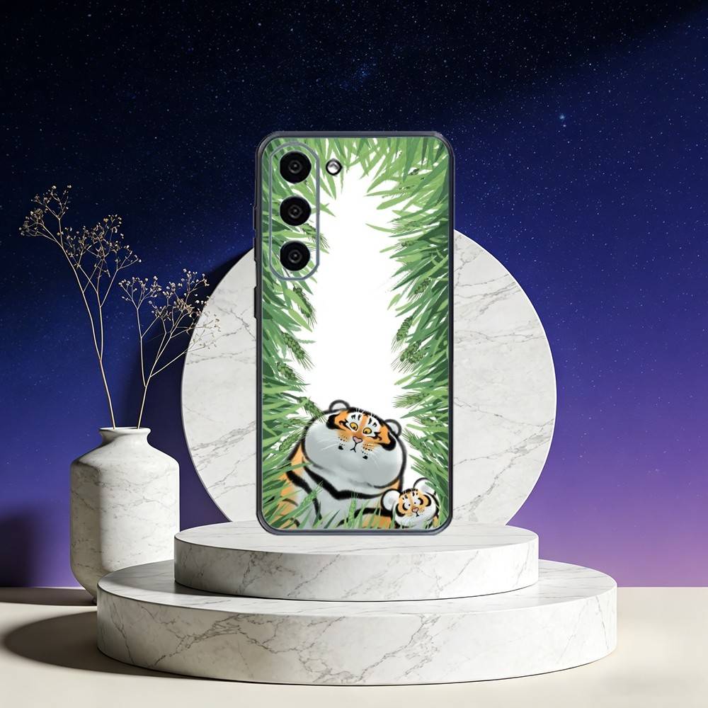 Fett T-Tiger Handyhülle Für Samsung Galaxy A73,A72,A71,A70,A53,A52,A51,Andere Weiche Schwarze Hülle