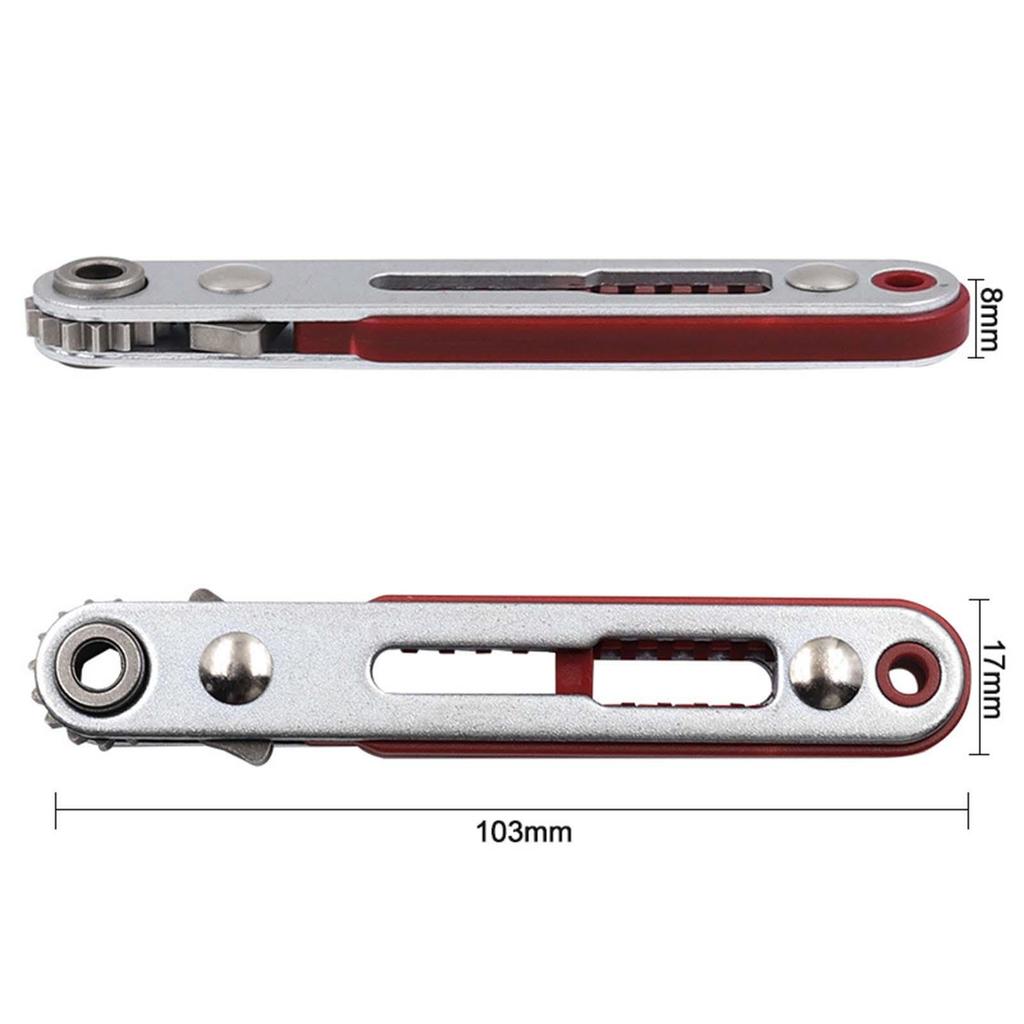Low Profile Head Ratchet Wrench Double Head Offset Ratcheting Screwdriver