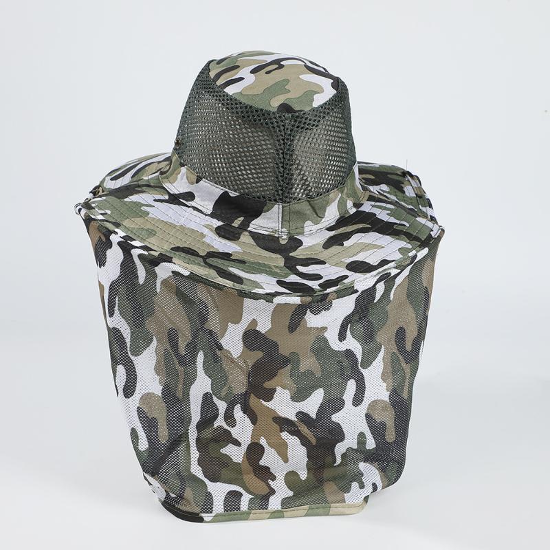 Outdoor Fishing Hat Wide Brim Man Breathable Mesh Fishing Cap Beach Hats Camouflage Sun Uv Protection Shade Hat