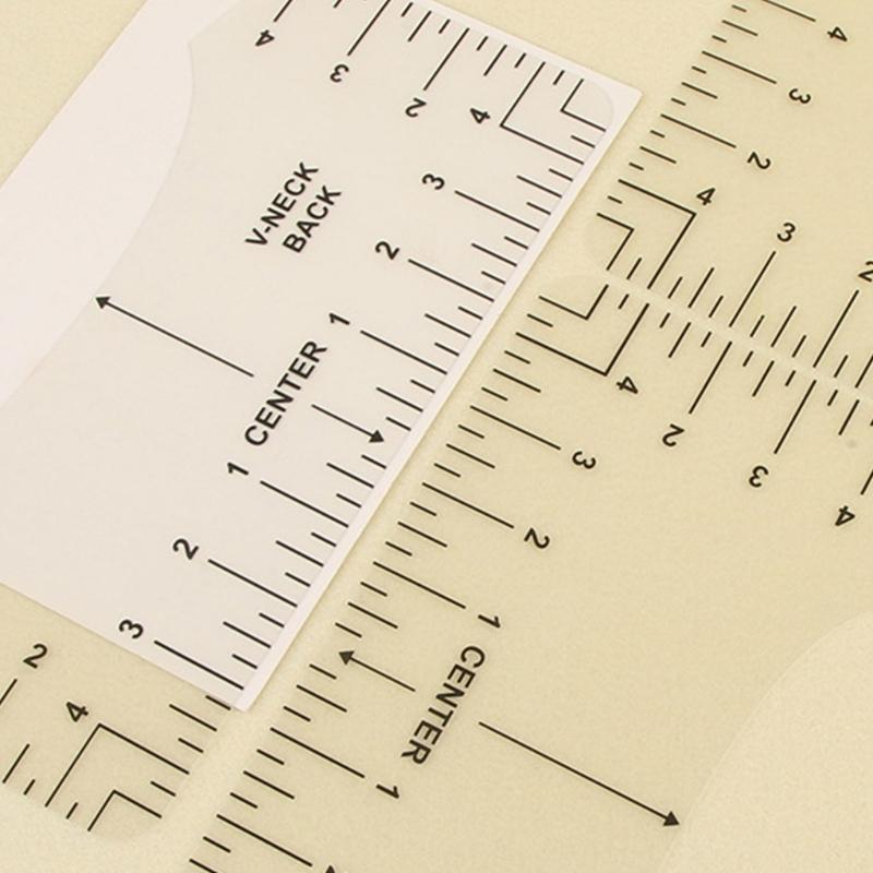 Different Sizes T-Shirt Ruler Guide Alignment Tool Including Soft Tape Measure, Seam Ripper, Sewing Pins
