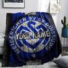 1PC Msv Duisburg Custom Name Patterned Flannel Blanket Suitable For All Seasons For Home Decor Warmth And Comfort Gifts Holiday Present