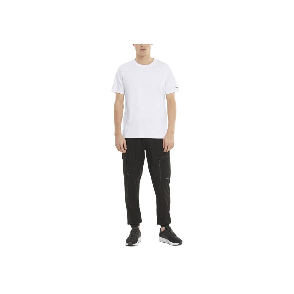 Puma Essential Comfortable Lightweight Breathable Crew Neck Pullover Solid Color Short Sleeve T-Shirt Unisex Tops White 599675-04