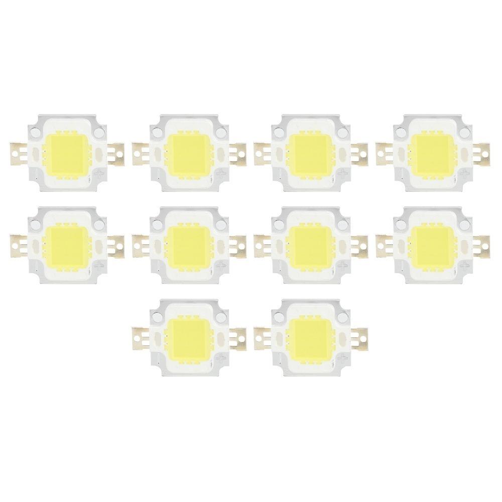 10PCS 6500K COB Light Source 12V High Power LED Chip Easy LED Chip Bulb Lamp Flood Light