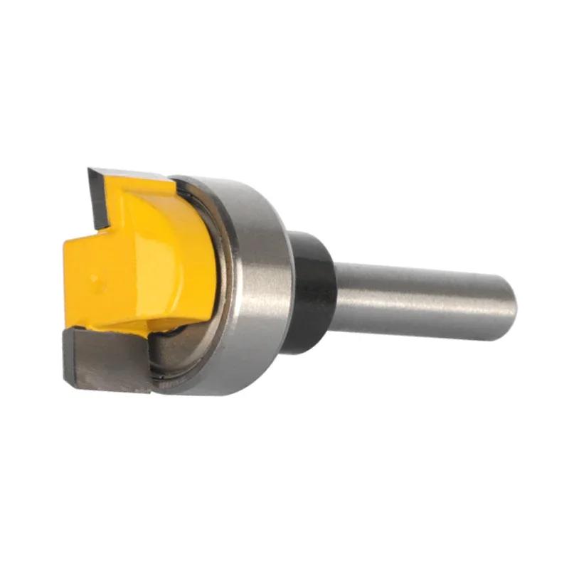 Face Mill Carbide Router Bits - 6MM/6.35MM/8MM/D19.05MM Sizes Woodworking Milling Cutters End Mill for Wood Cutting & Shaping