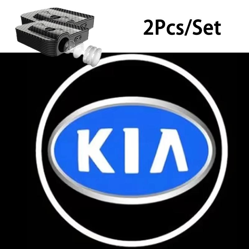 

2Pcs Car Door Projector Lamps Welcome Lights Accessories For Kia KN GT-Line Sportage Ceed Rio Picanto Sorento Soul Cerato Venga