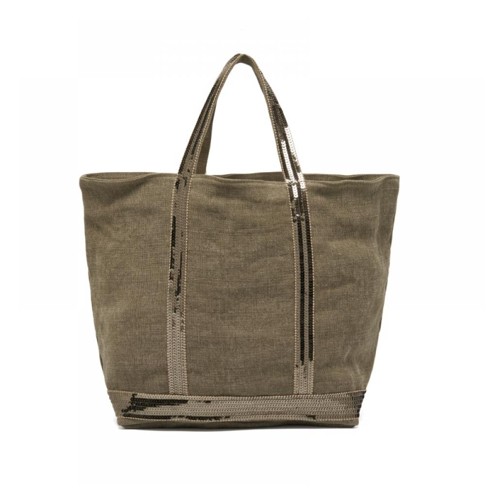 Vanessa Bruno Spangled Linen Tote Bag MediuM M 0pve31 V40413