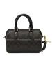 Coach Brown Signature Canvas Mini Rowan Duffle Bag with Leather Trim & Gold Hardware for Daily Use