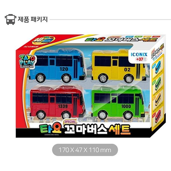 Tayo - Spezielles kleines Bus-Set (4 Typen), Koreanisches Spielzeug