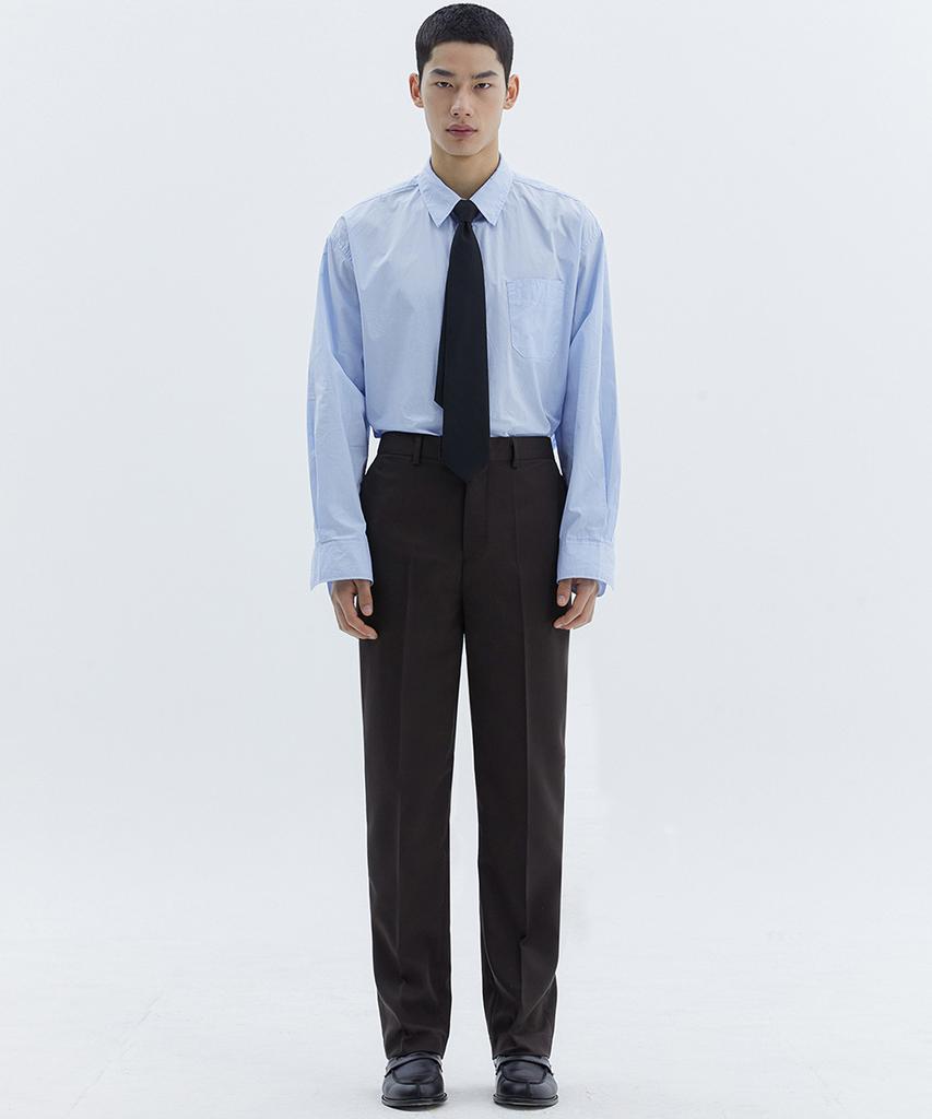 TRIP LE SENS Custom Formal Straight Slacks_Brown