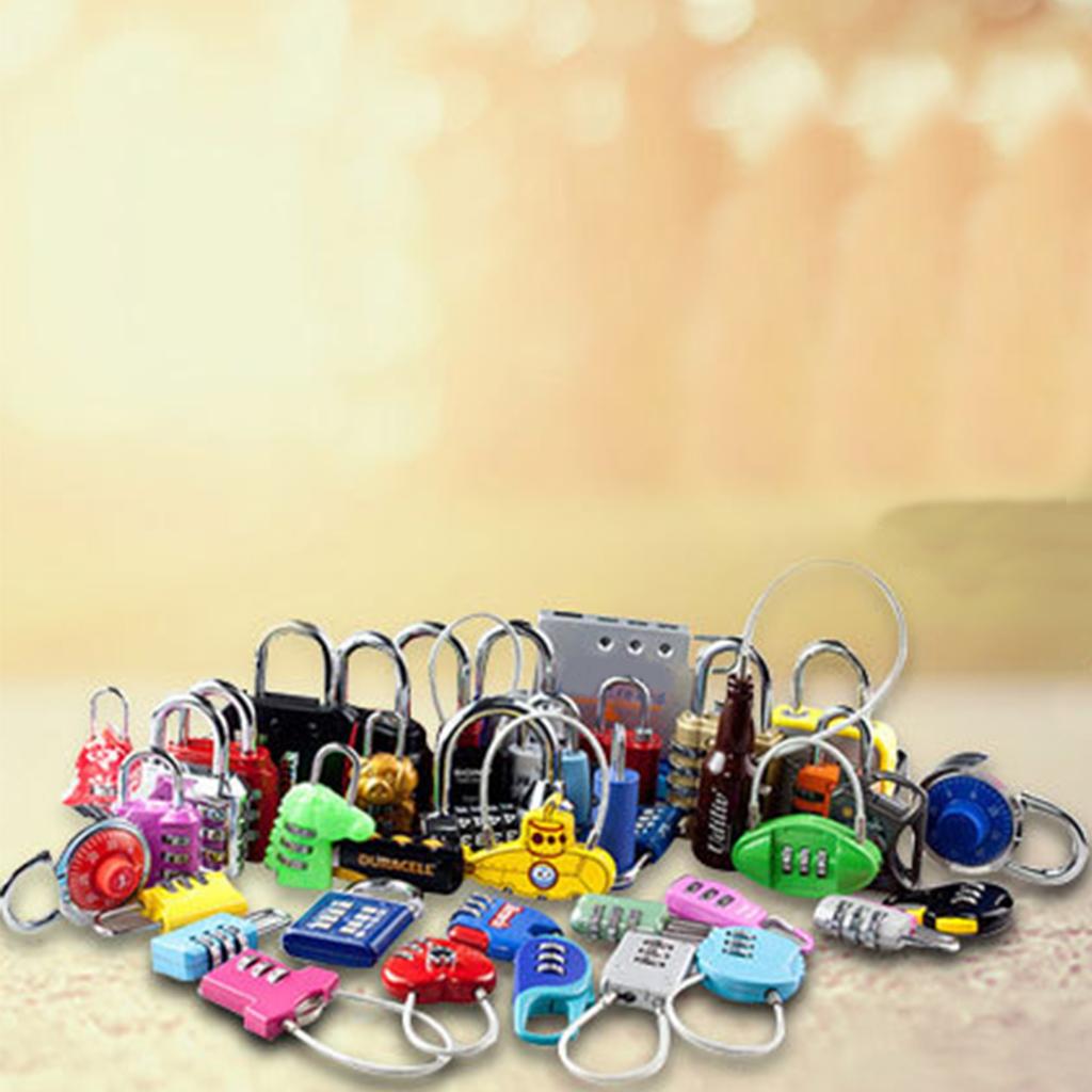Coded Lock Zinc Alloy Keep Security Combination Padlock for Luggage Cases Filing CabinetsSilver