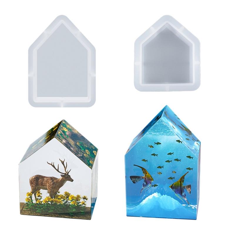 UV Epoxy Silicone DIY Jewelry Tool House Specimen Pendant Handsize Simple Mold Fine Material Smooth&Shiny Decoration
