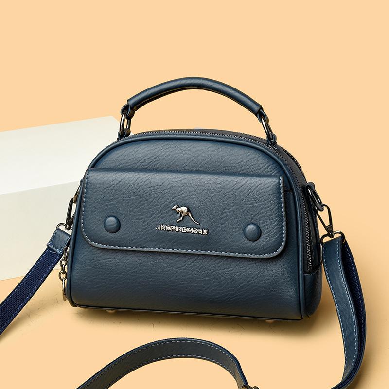 Soft Leather Small Square Bag Premium Texture Handbag New Versatile Large Capacity Shoulder Crossbody Bag