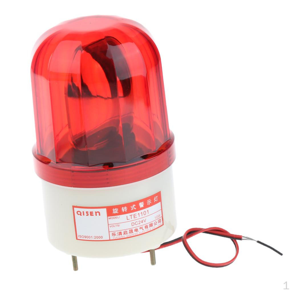 

24 Вращающийся стробоскопический сигнальный маяк, мигающая лампа, красный