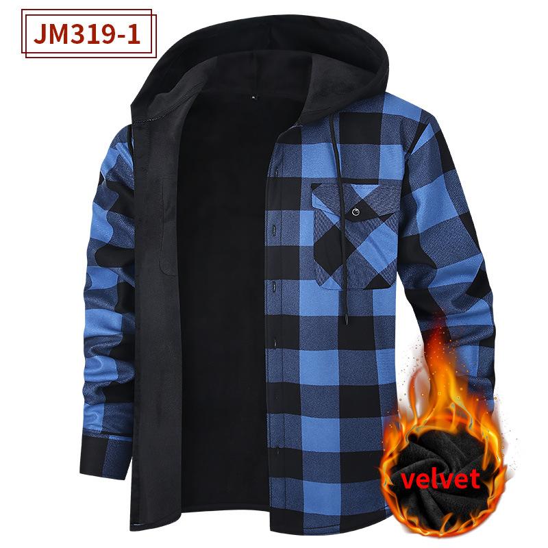 Men s Thermal Shirt: Fleece-Lined, Thickened Flannel Check Shirt – Men s One-Piece Fleece-Lined Shirt S