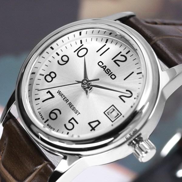 Casio Feminine Style Women's Leather Suit Casual Watch