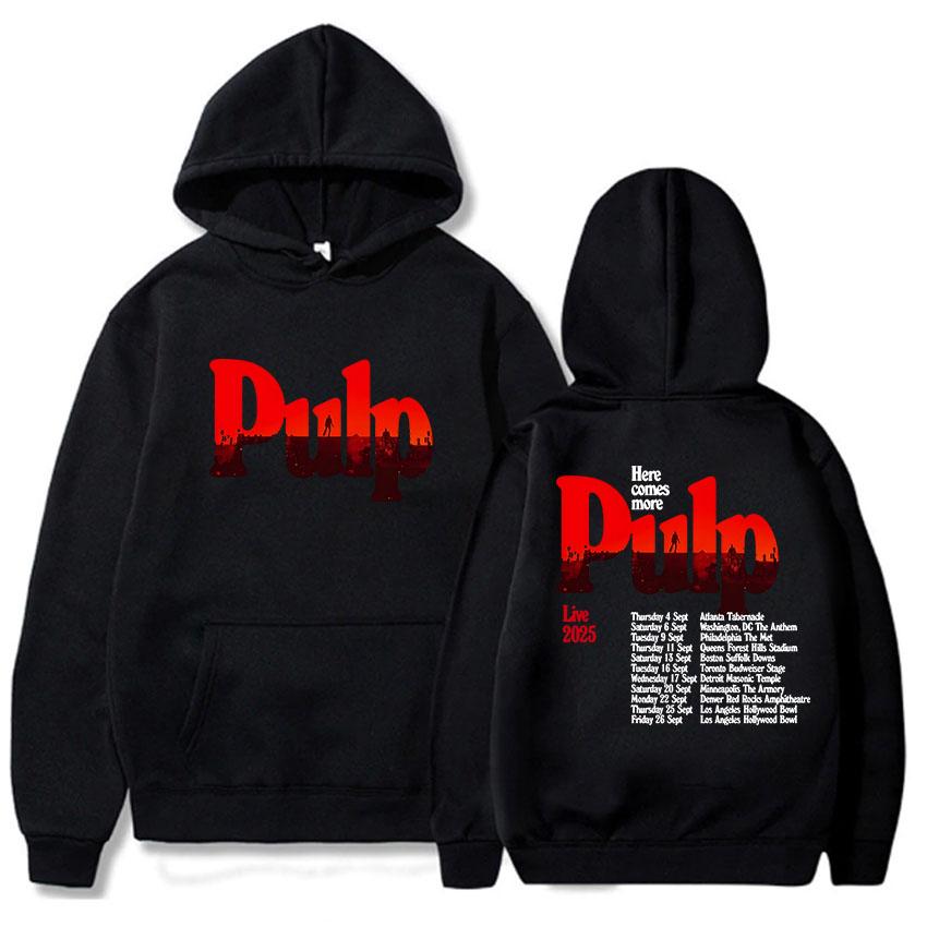You Deserve More Tour 2025 Hoodies Pulp Band Graphic Printing Sweatshirts Long Sleeve Men Women Pullovers Grunge Fashion Hoodie