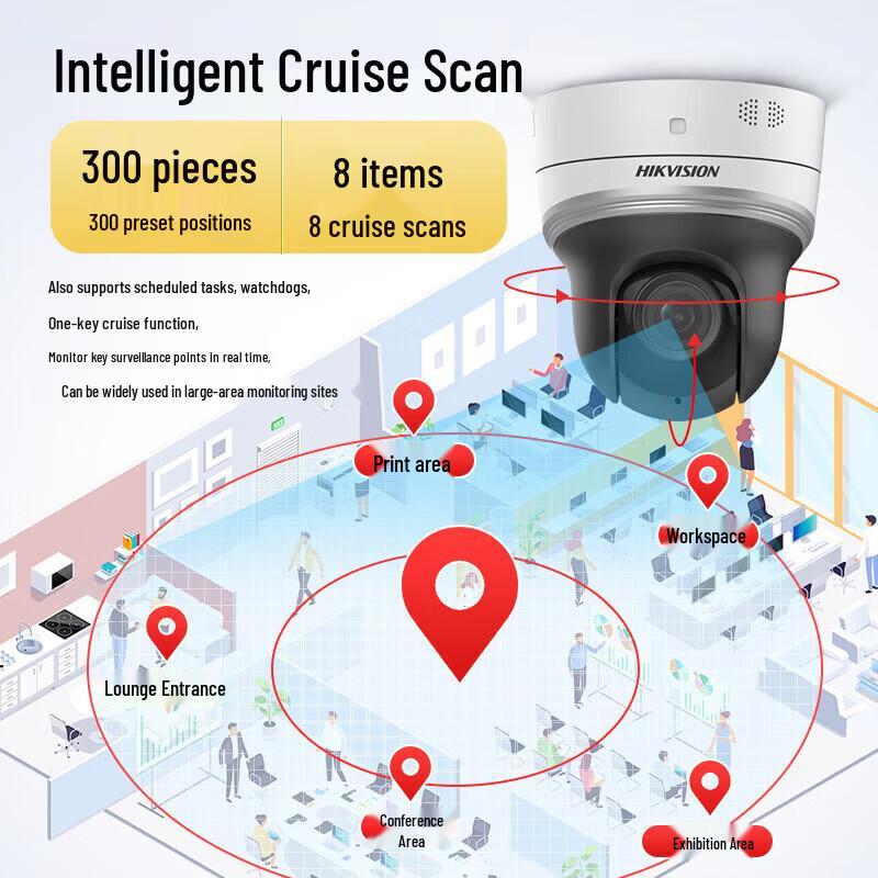 Kamera PTZ Dome Hikvision DS-2DC2404MW-DE3 4MP PoE wtyczka CN (adapter w zestawie)