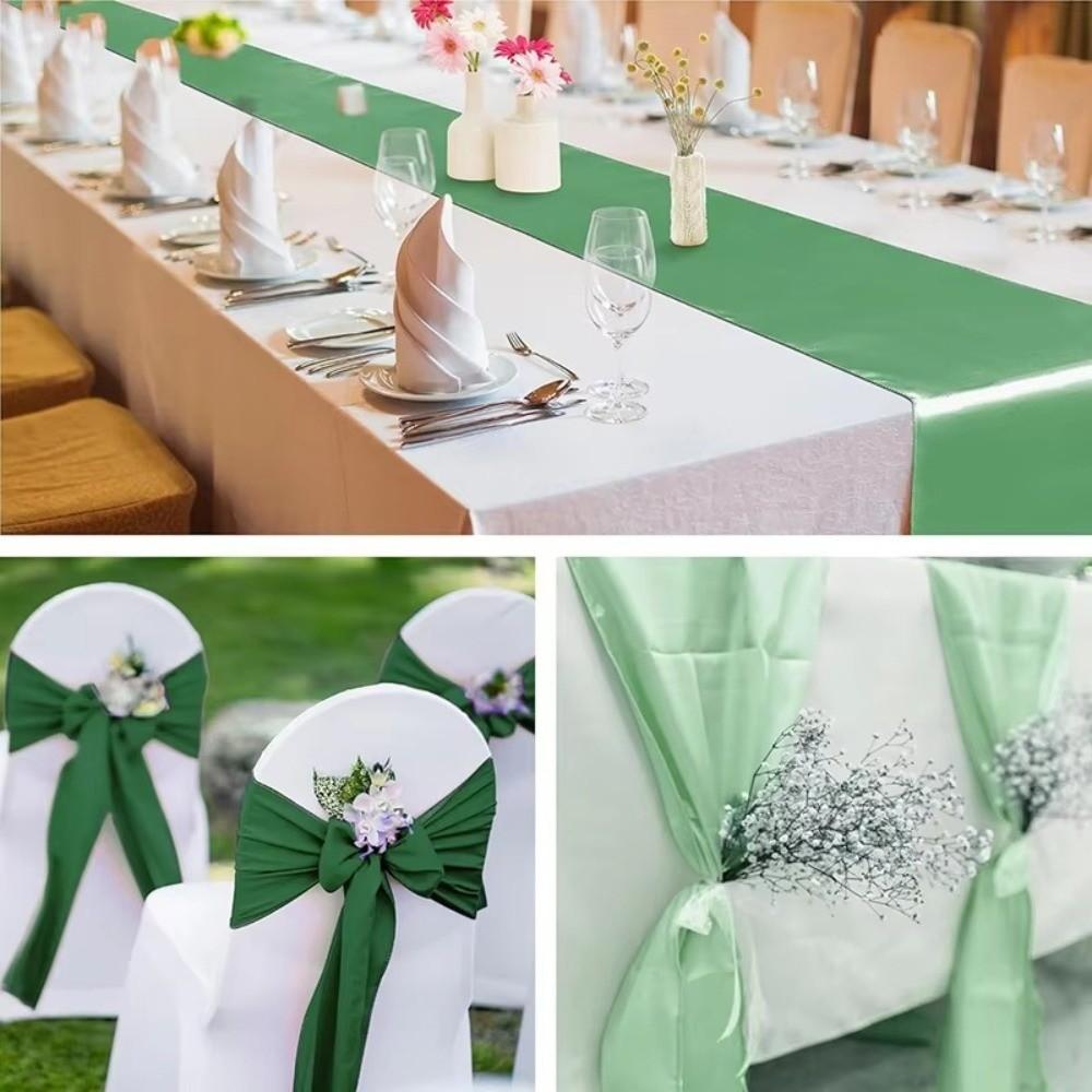 12x108 Inch Table Runner Solid Color Tablecloth Luxury Dining Table Decoration Wedding Decoration