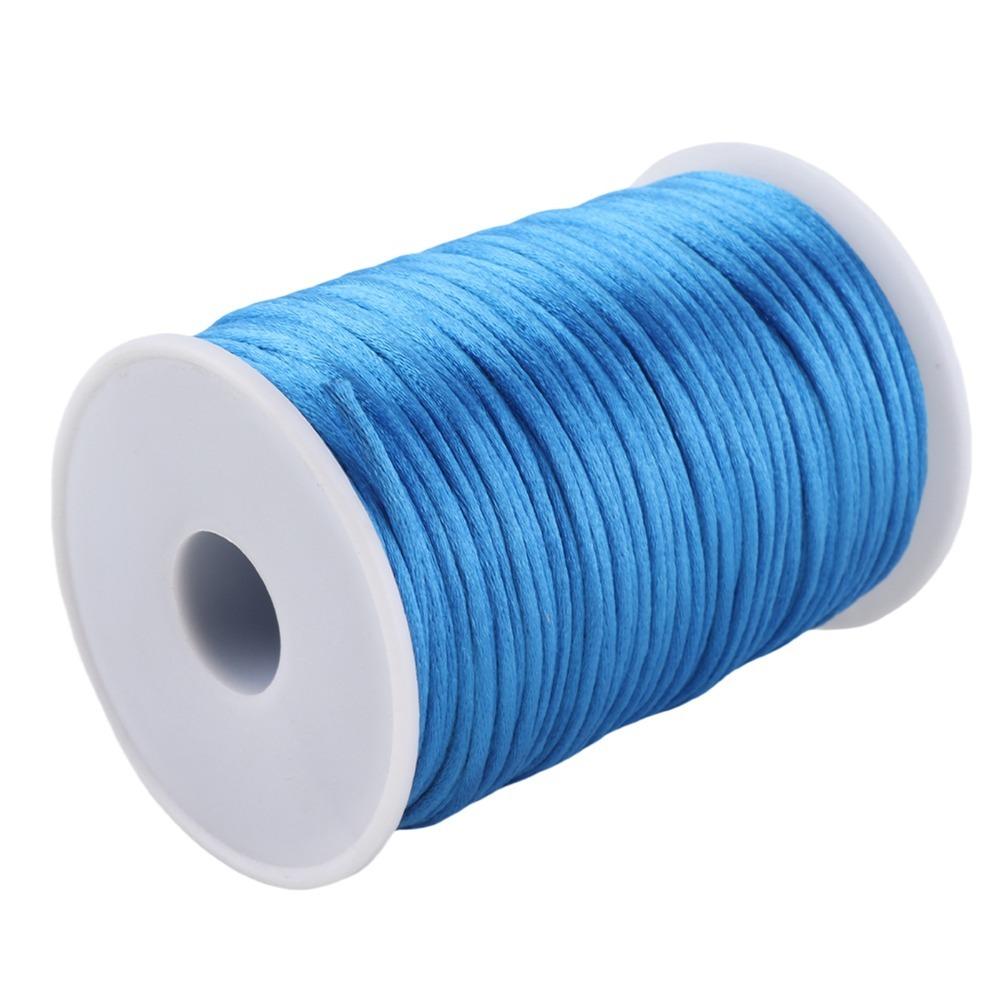 1pcs 2.5 mm Diameter Nylon Satin Cord 109 Yards Length Beading String Macrame Bracelets