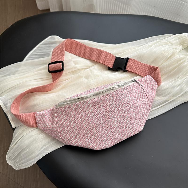 New Summer Slant-cross Bag Casual High-value Simple Exquisite Niche Design Fashionable and Fashionable Waist Bag