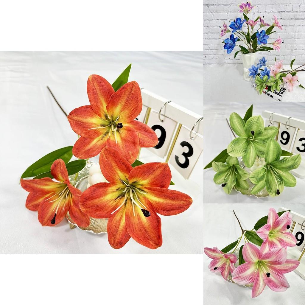 Silk Lily Flowers For Home Decoration Wedding Party Gift Photography Prop Party Supplies