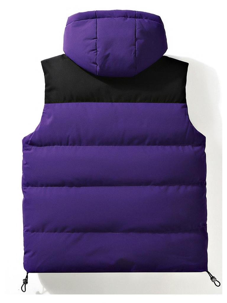 Herren Trendy Kapuzen-Baumwollweste - Ärmellos, Dick & Warm für Herbst/Winter, Unisex.