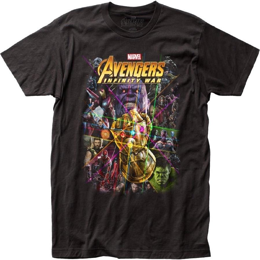 Avengers_ Infinity War Adult Fitted Jersey T-Shirt Tee XXXXXL чёрный